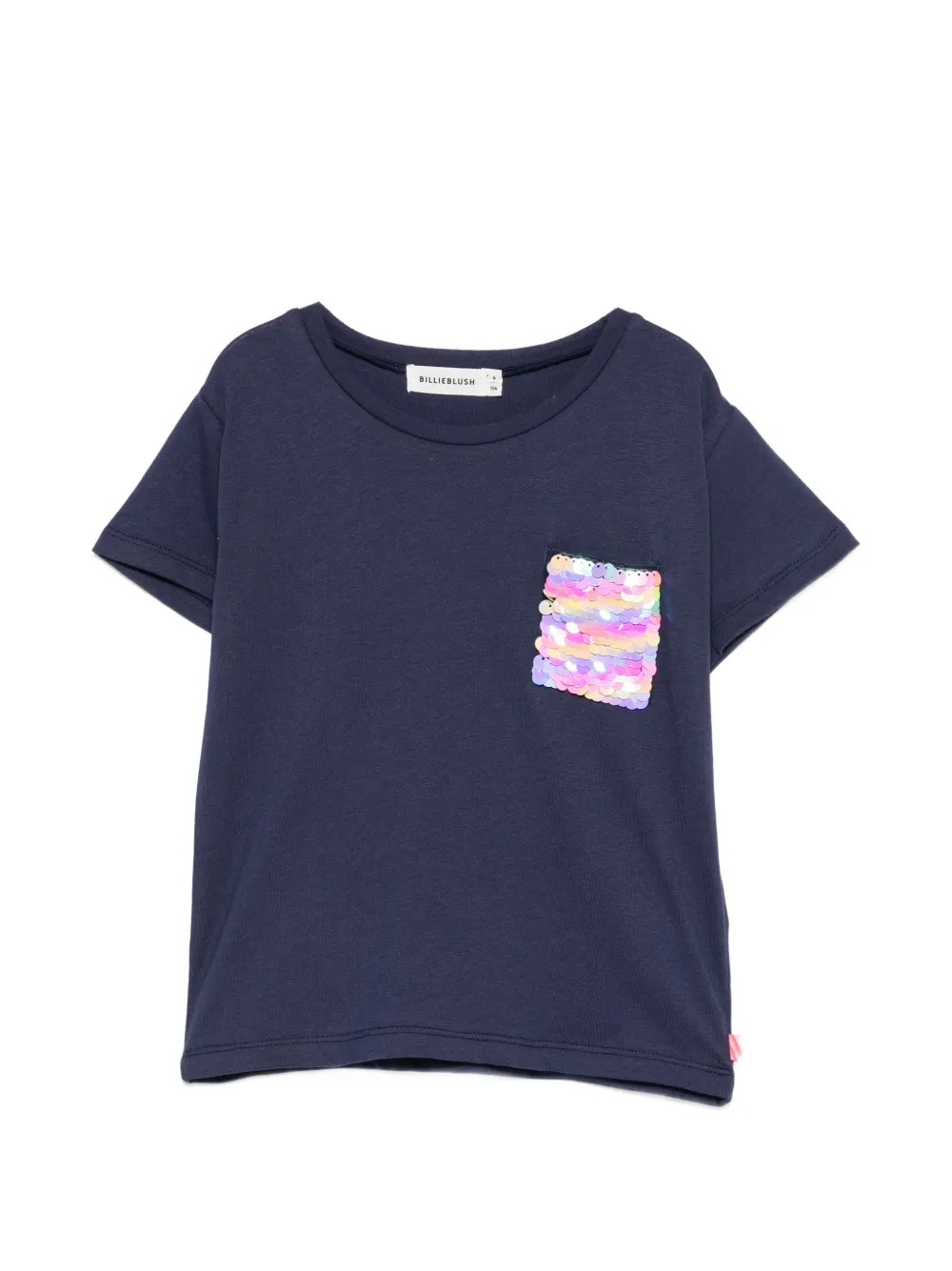 Billieblush sequinned-pocket T-shirt