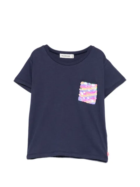 Billieblush sequinned-pocket T-shirt