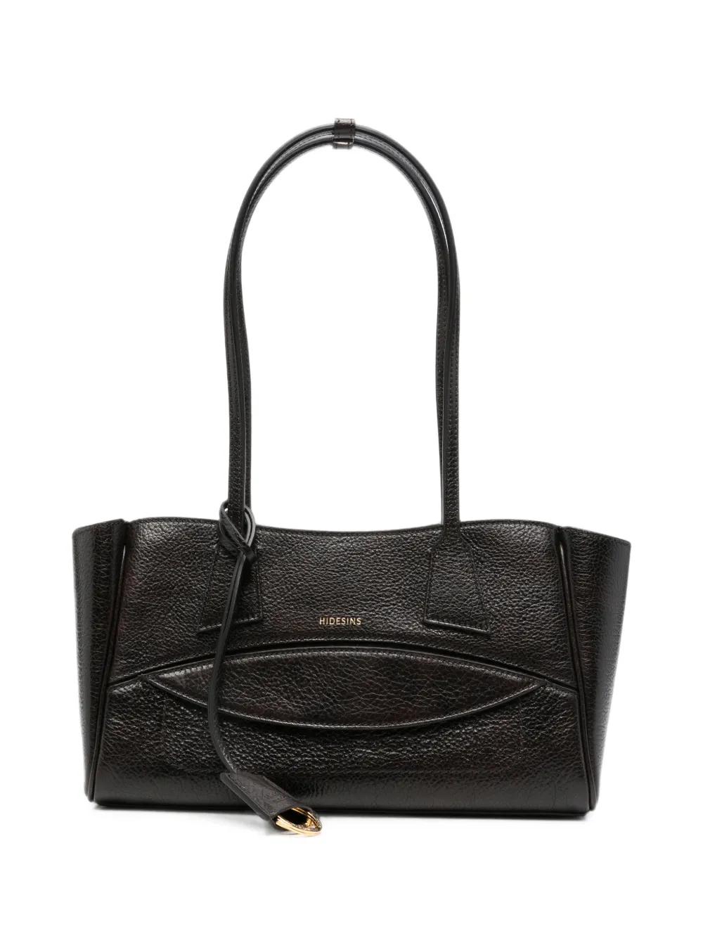 HIDESINS logo-print pebbled tote bag