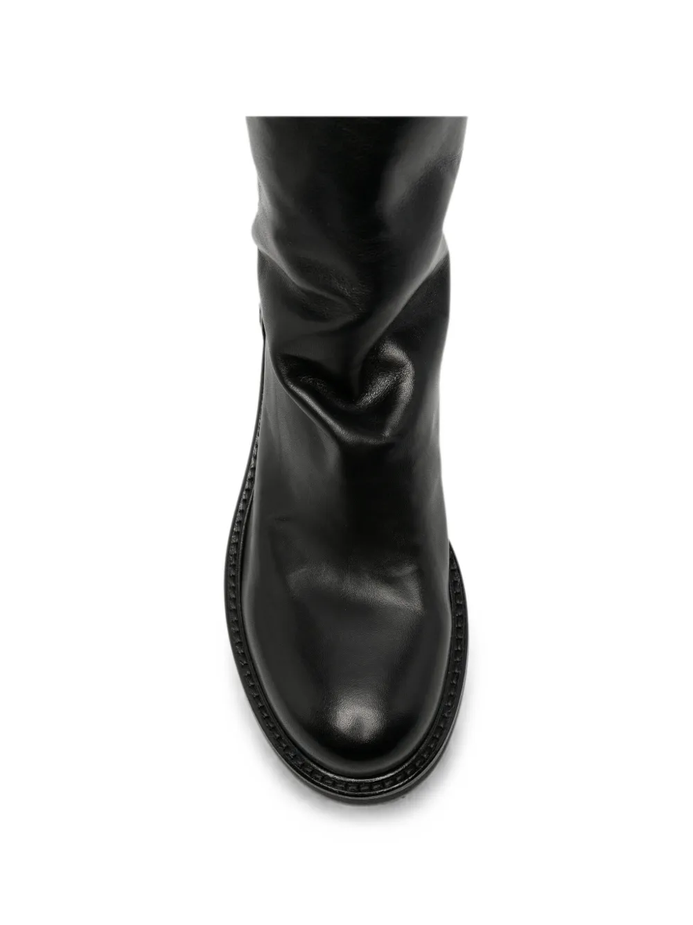 Metisse slouchy rear-zip ankle boots Zwart