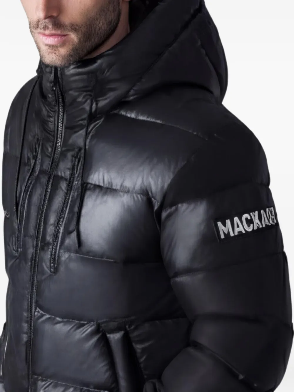 Mackage Victor-R donsjack met capuchon Zwart