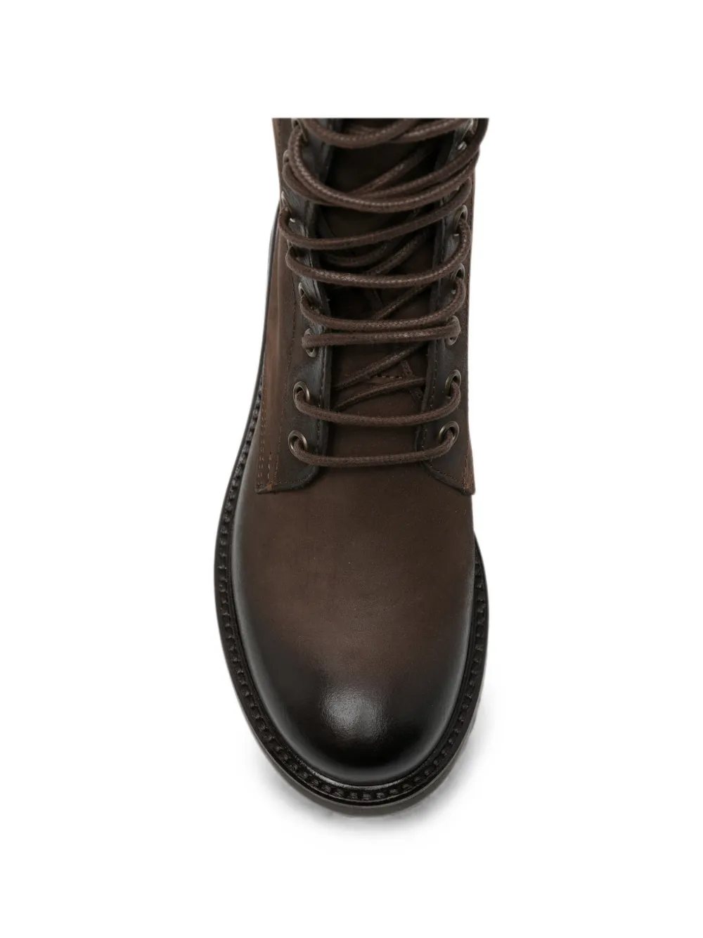 Metisse lace-up leather combat boots Bruin