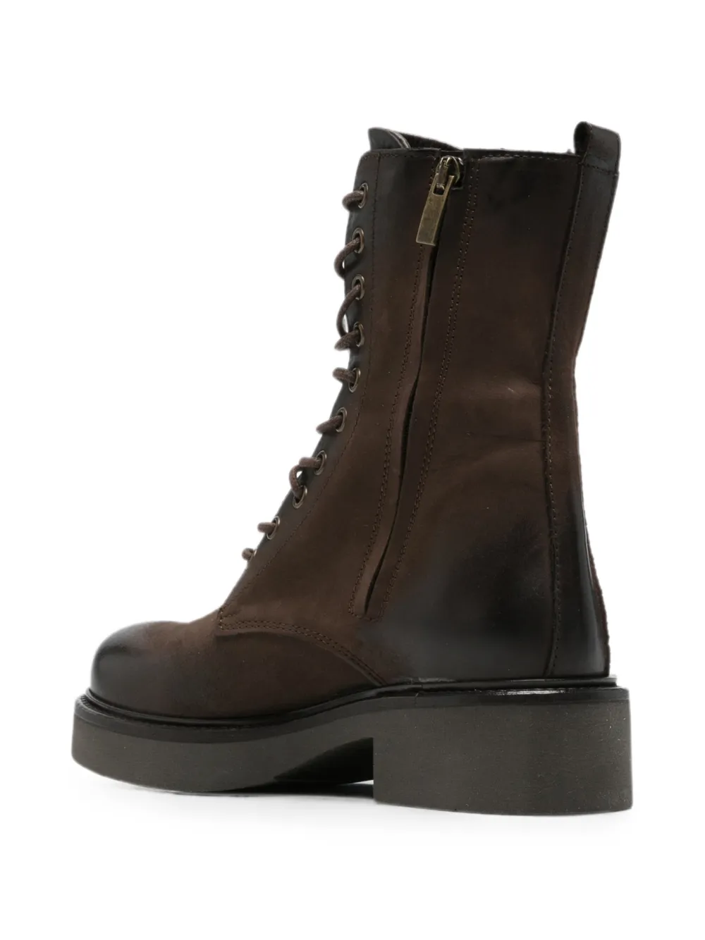 Metisse lace-up leather combat boots Bruin