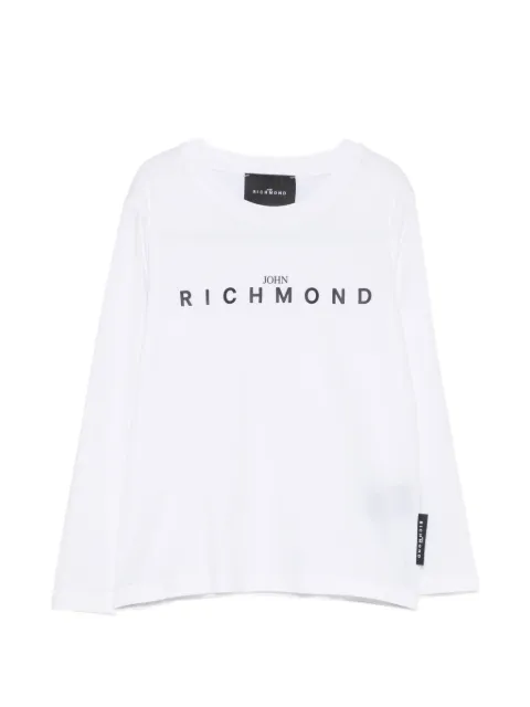 John Richmond Junior logo-print long-sleeve T-shirt