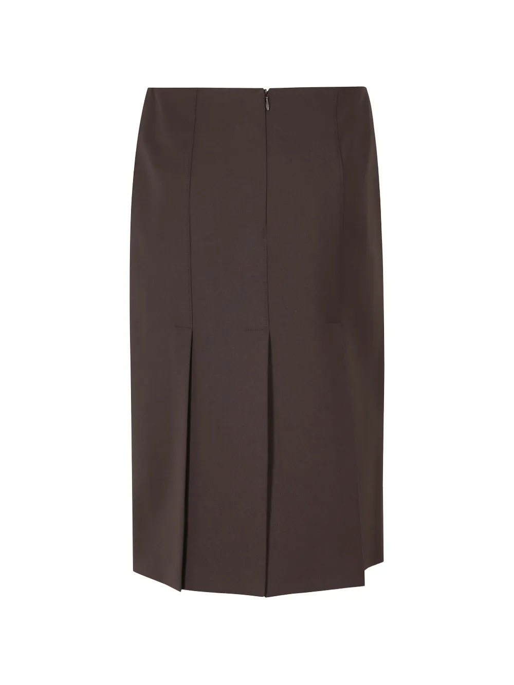 Seventy Geplooide midi-kokerrok Bruin
