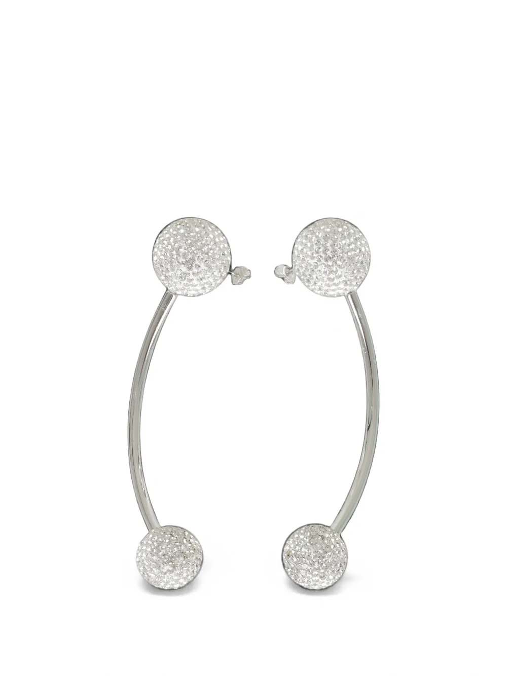 Giuseppe Di Morabito crystal-embellished piercing earrings