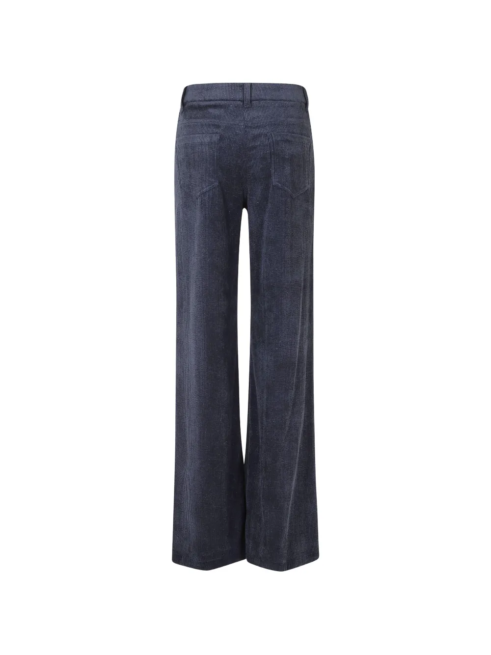 ERMANNO FIRENZE glitter-detail corduroy flared trousers Blauw