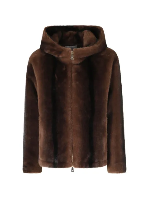 ERMANNO FIRENZE  faux-fur hooded jacket