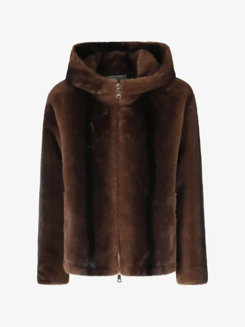 ERMANNO FIRENZE  faux-fur hooded jacket