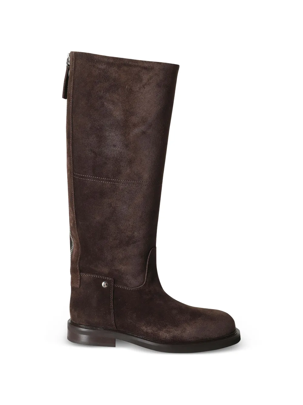 POEVE rear-zip knee-high boots