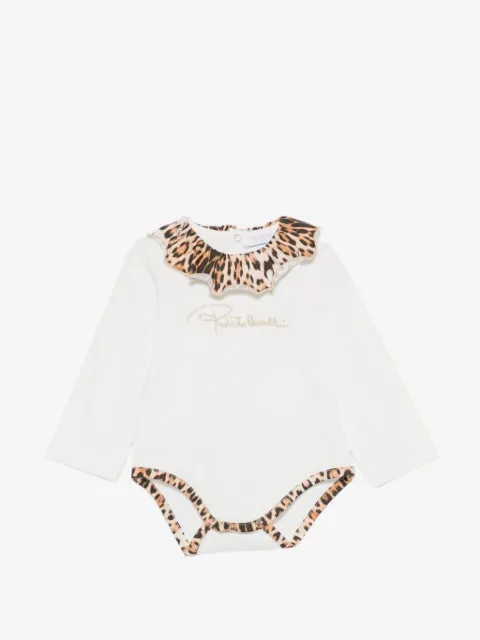 Roberto Cavalli Junior Body mit Rüschenkragen