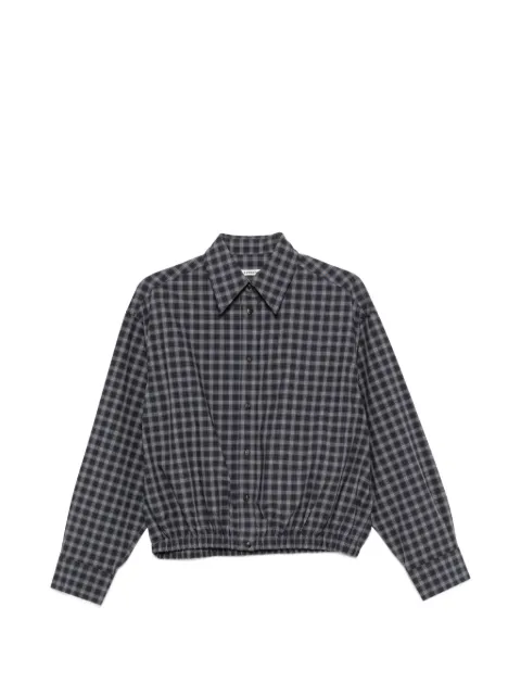 Cordera elasticated-hem checked shirt