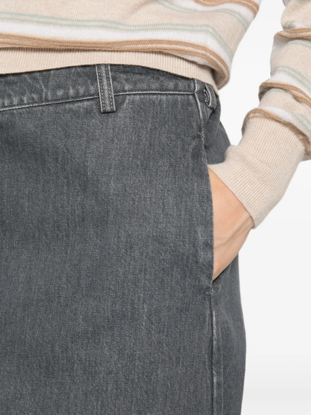 Cordera Broek met elastische tailleband Grijs