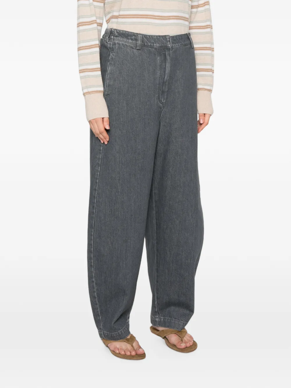 Cordera Broek met elastische tailleband Grijs