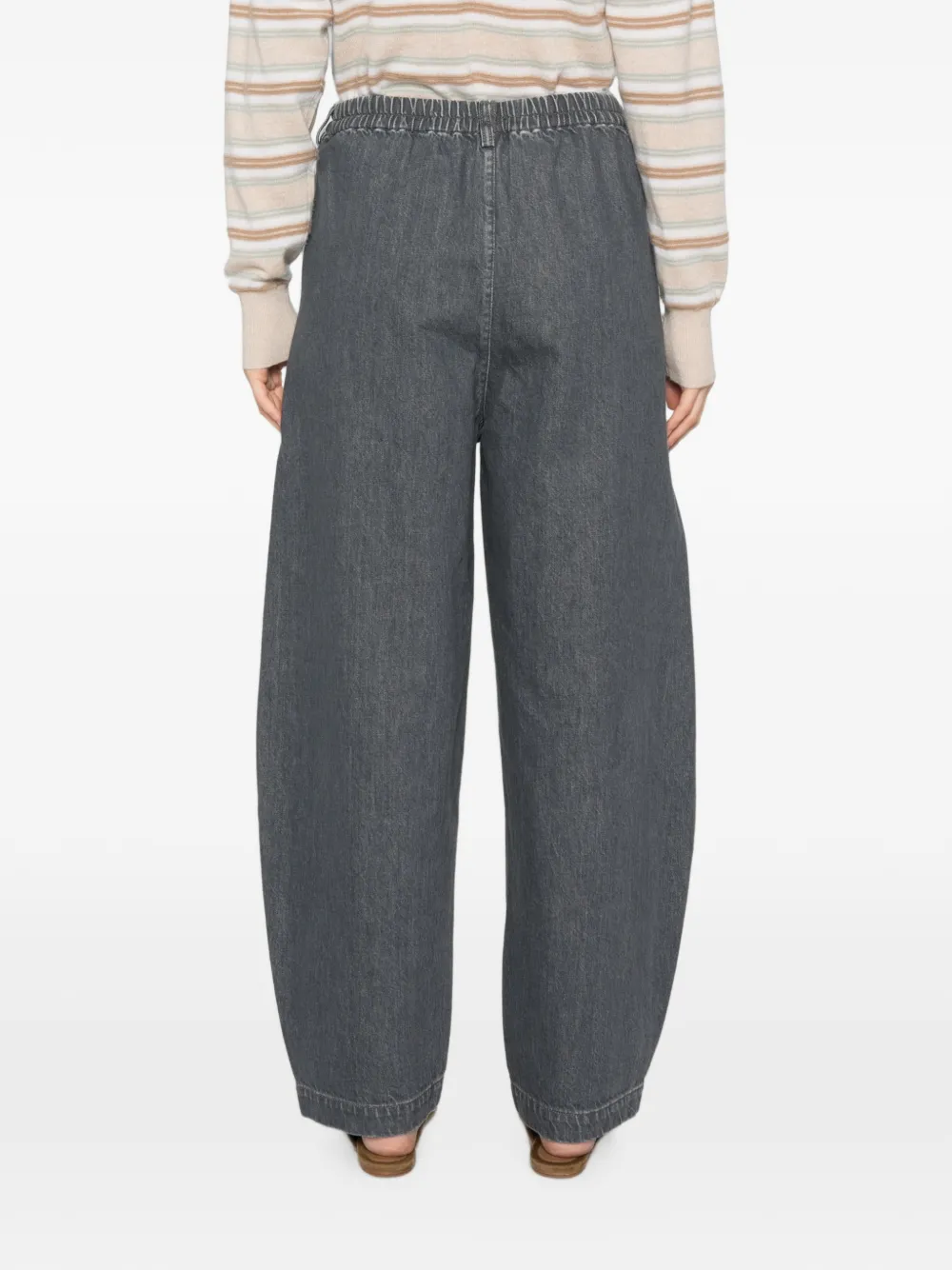Cordera Broek met elastische tailleband Grijs