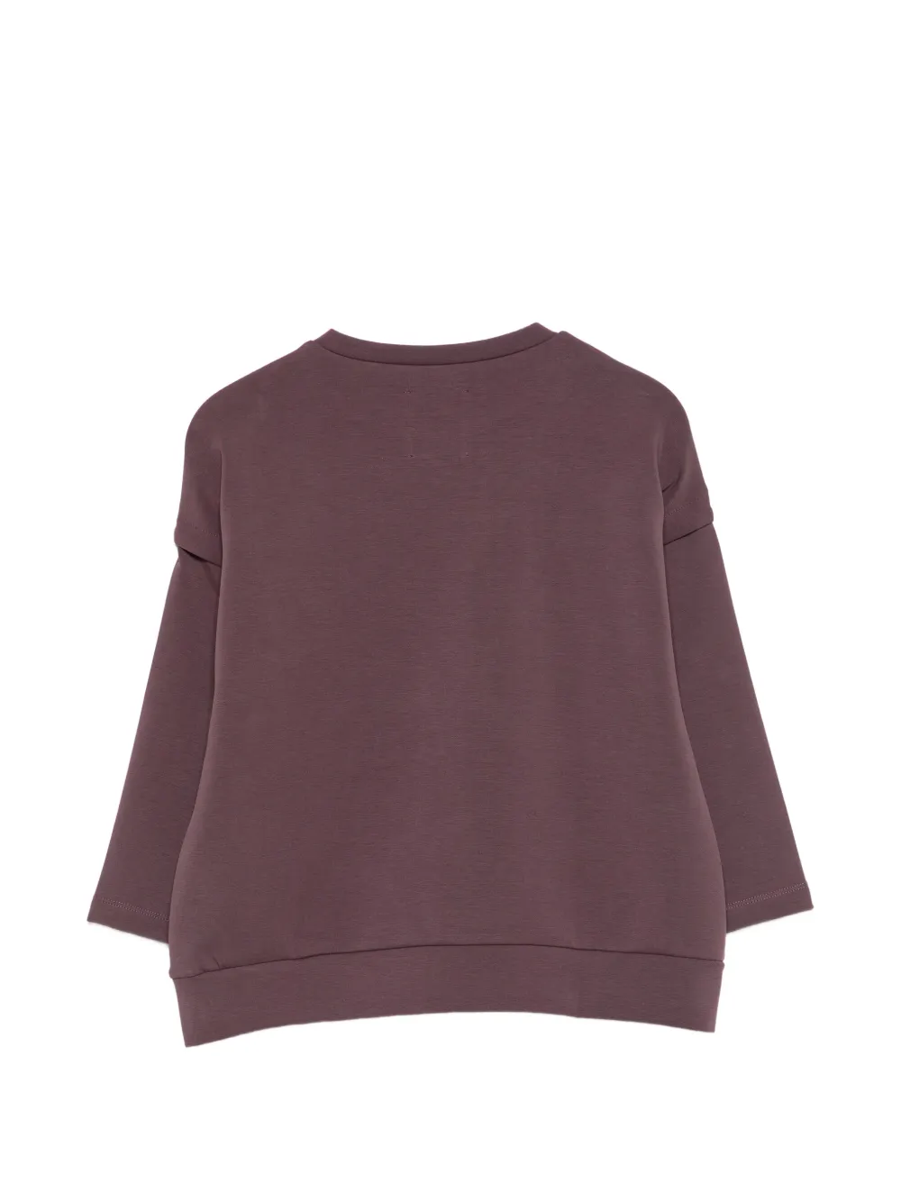 Douuod Kids Sweater met logo-reliëf en verlaagde schouders Paars