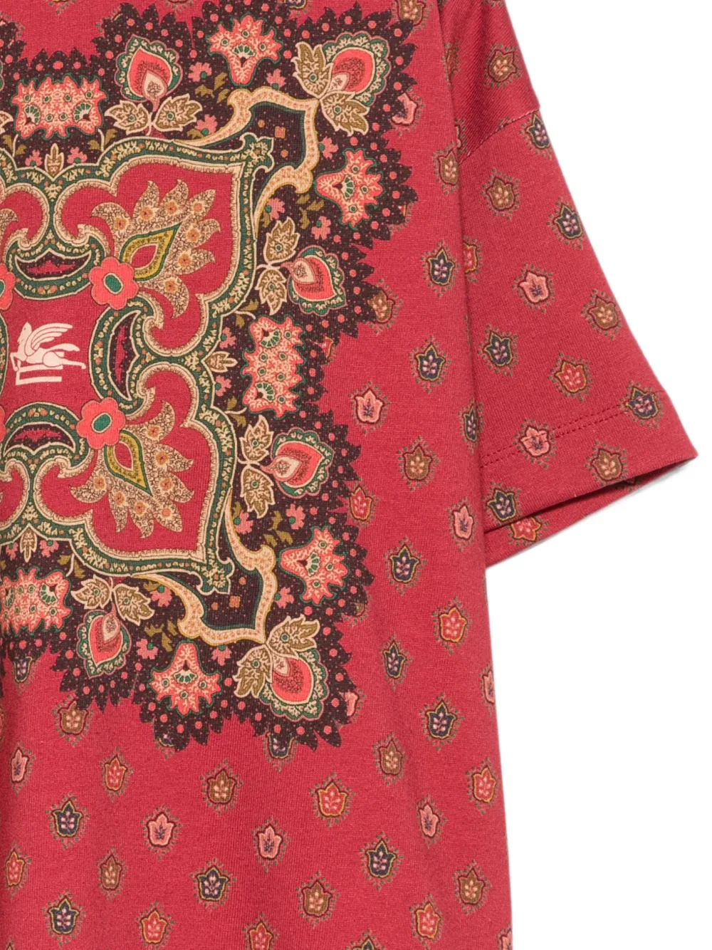 ETRO KIDS T-shirt met paisley-print Rood