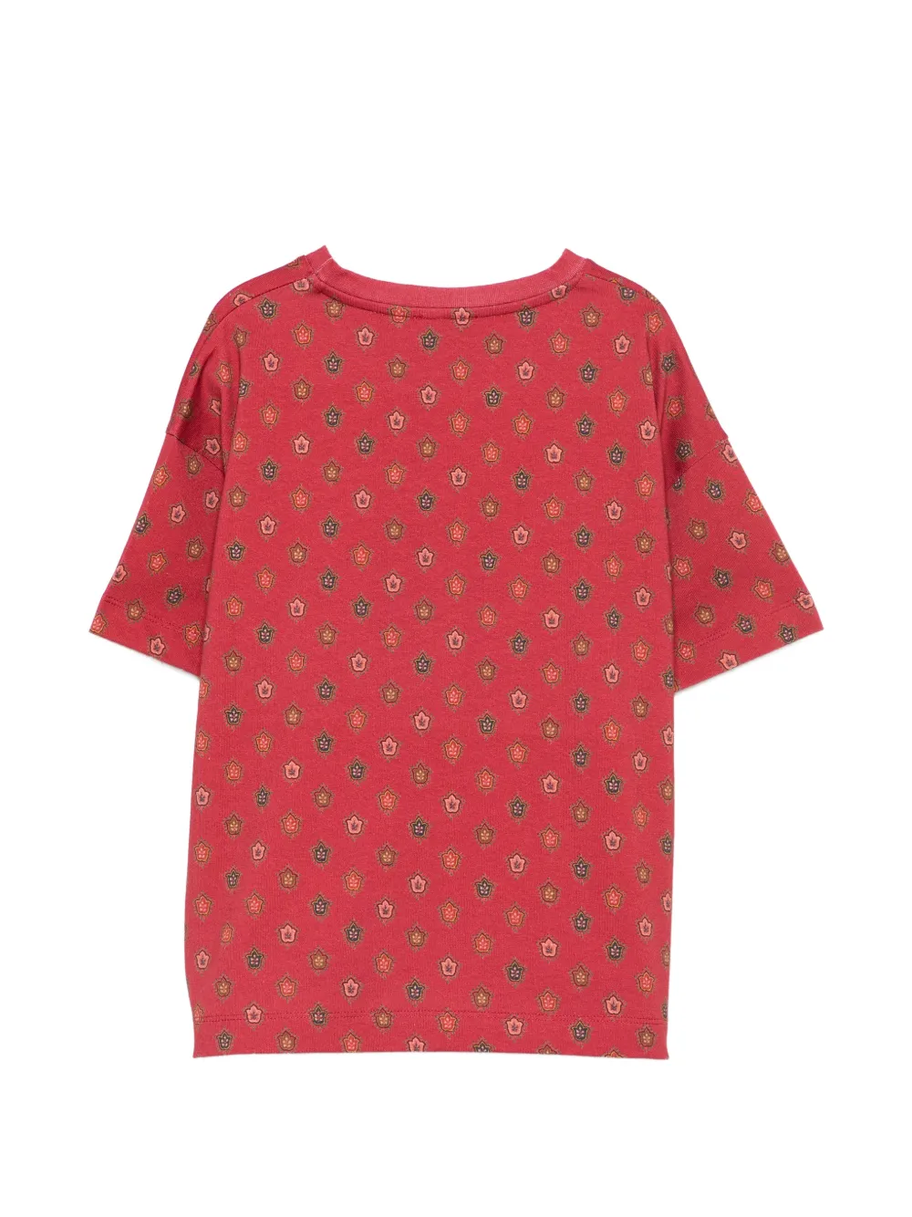 ETRO KIDS T-shirt met paisley-print Rood