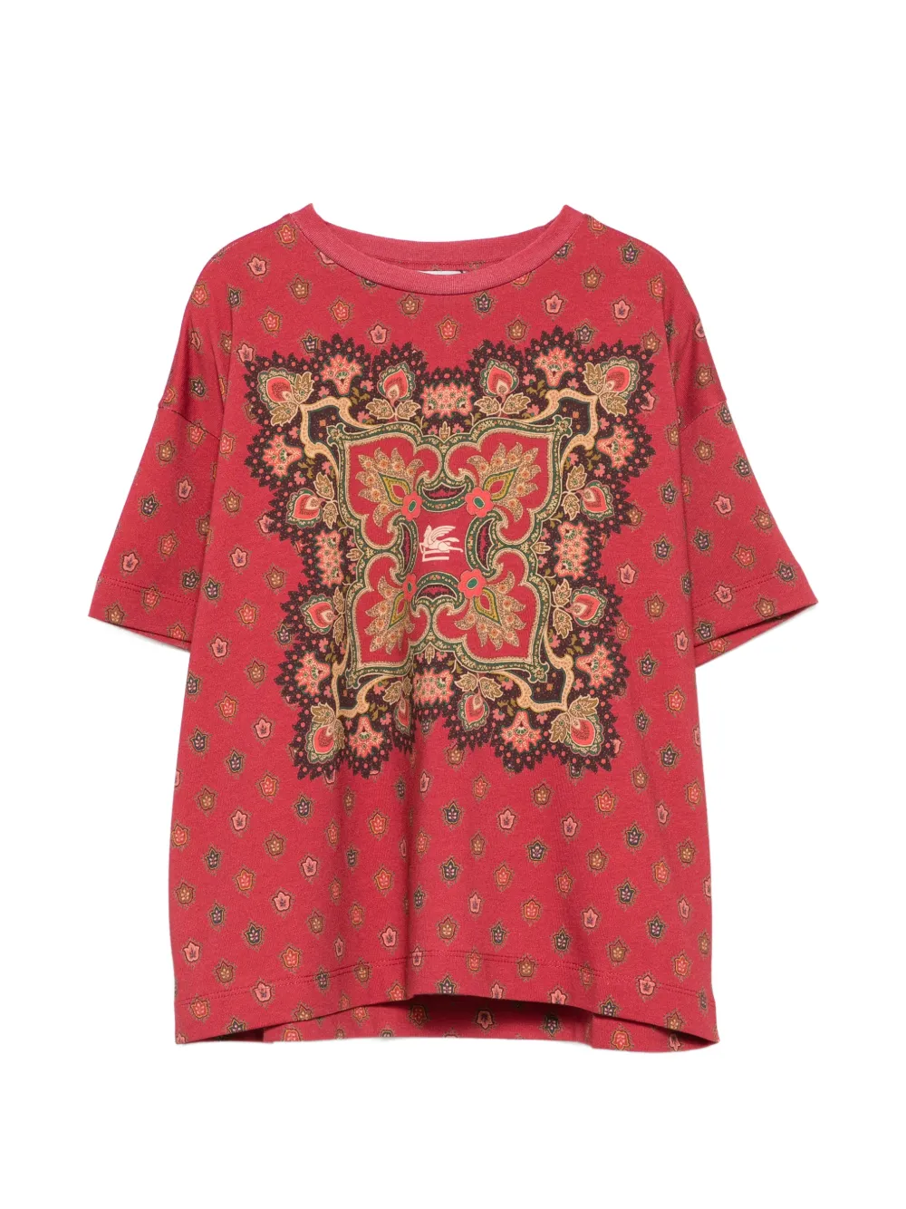 ETRO KIDS paisley-print T-shirt - Rosso