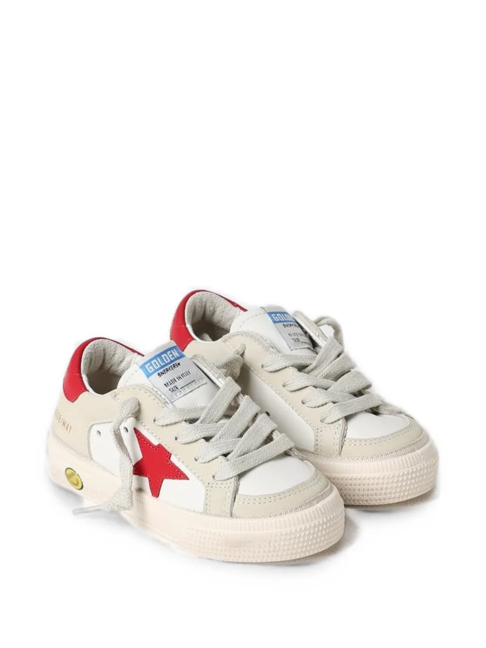 Golden Goose Kids May star-patch sneakers Wit