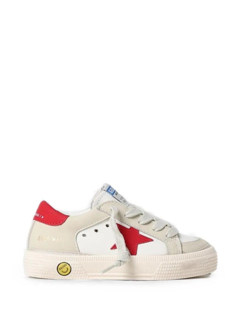 Golden Goose Kids May star-patch sneakers Wit
