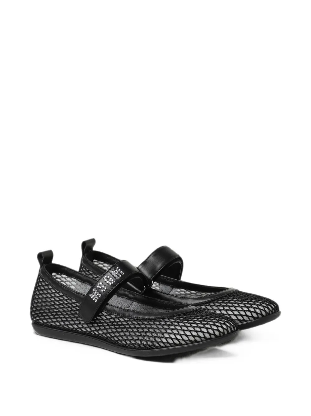 MSGM Kids black ballet flats - Schwarz