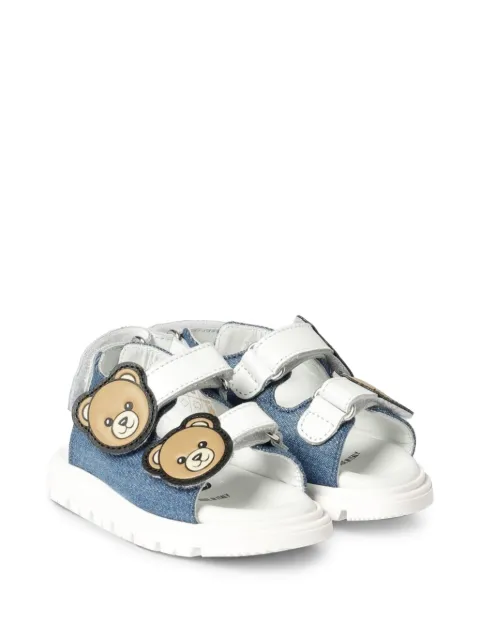 Moschino Kids Teddy denim sandals