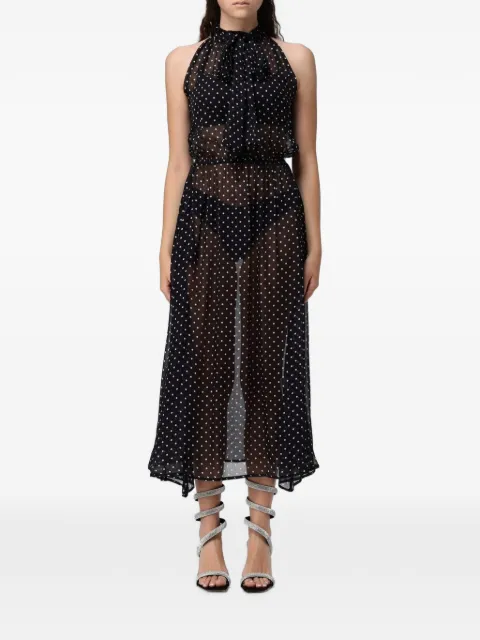 CRIDA Taormina polka-dot midi dress