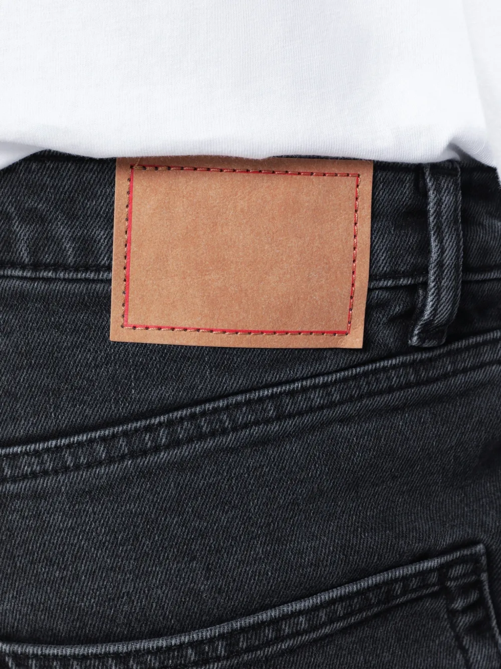 Jeanerica Overgeverfde jeans met vijf zakken Zwart