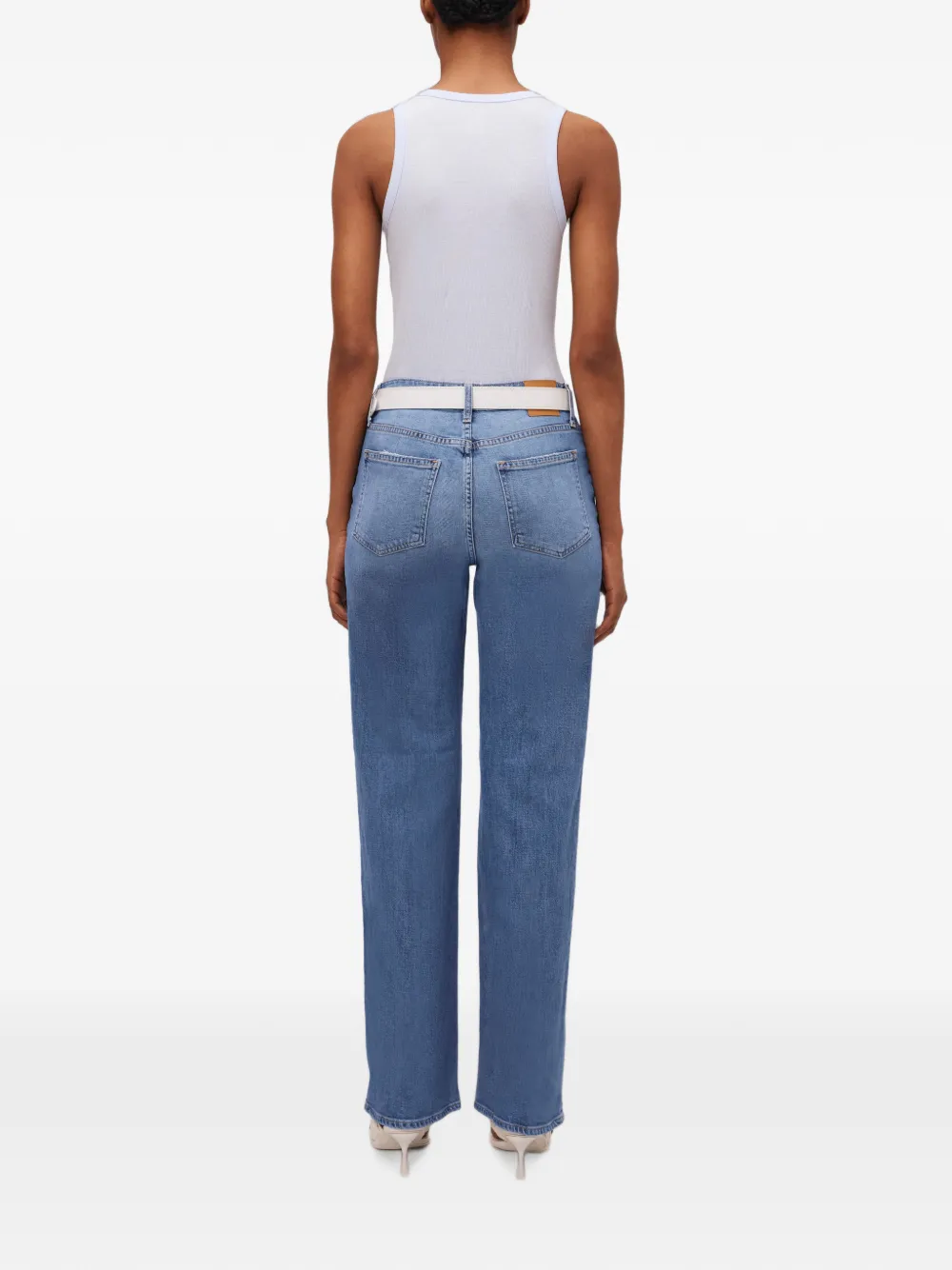 SIMKHAI Ribgebreide tanktop Blauw