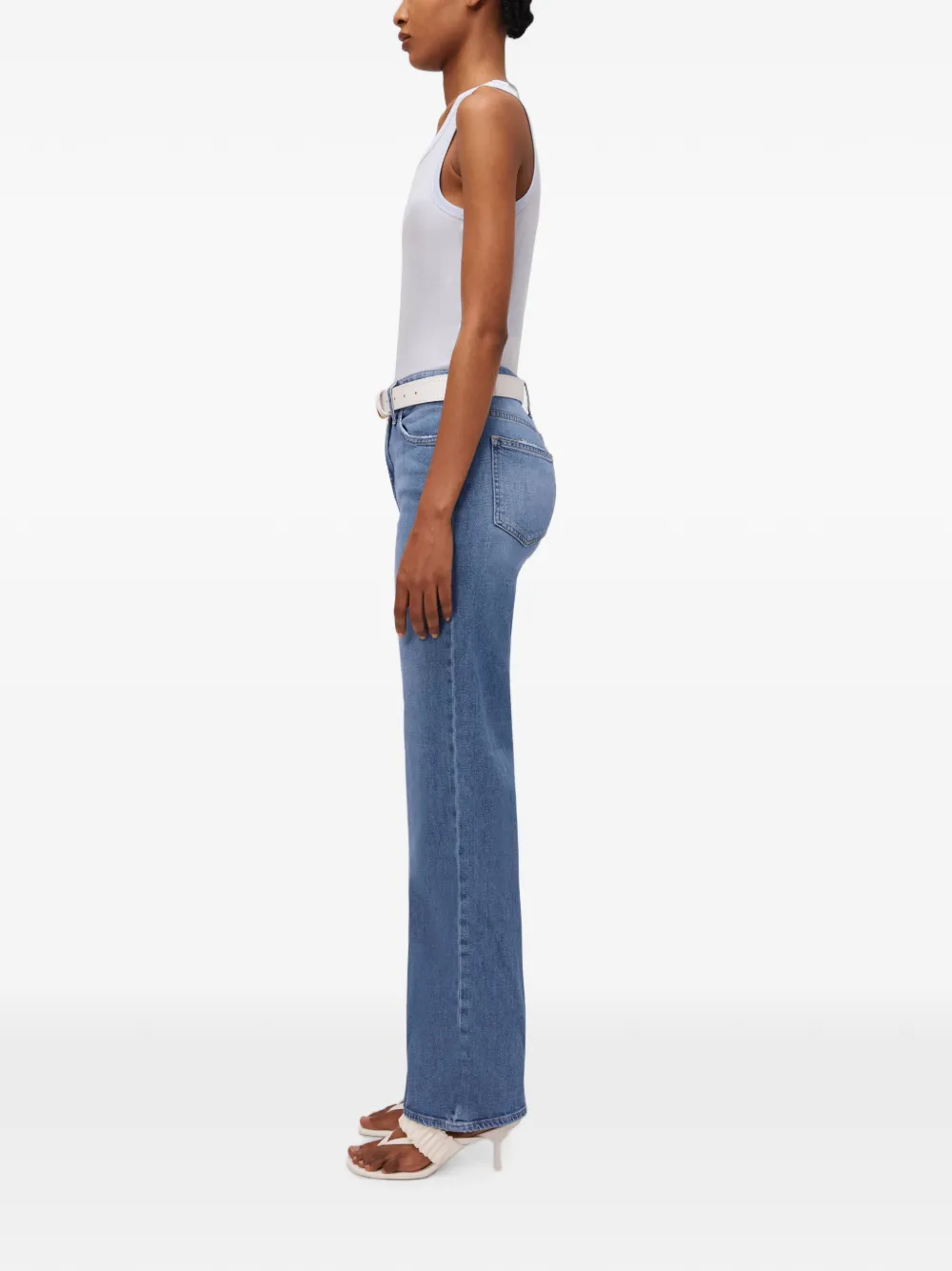 SIMKHAI Ribgebreide tanktop Blauw