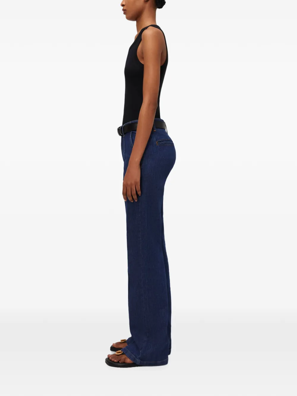 SIMKHAI Tanktop met diepe ronde hals Zwart