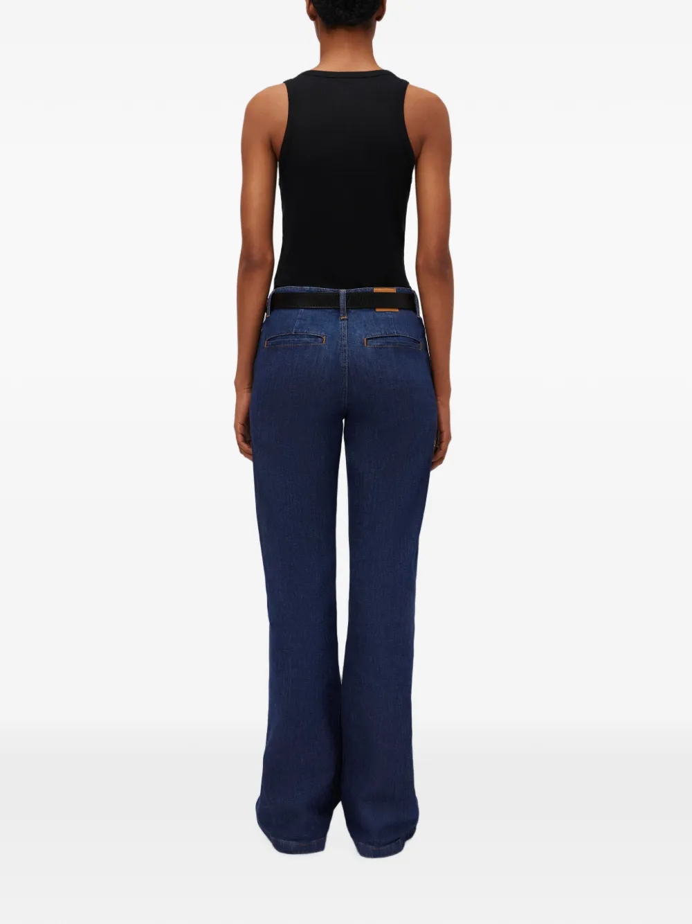 SIMKHAI Tanktop met diepe ronde hals Zwart