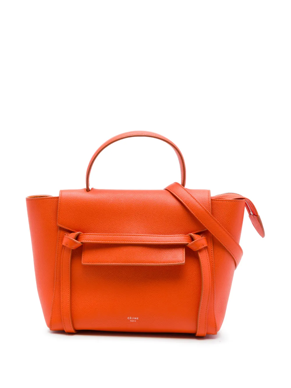 Celine Pre-Owned 2017 Micro Grained Calfskin Belt Bag satchel - Orange