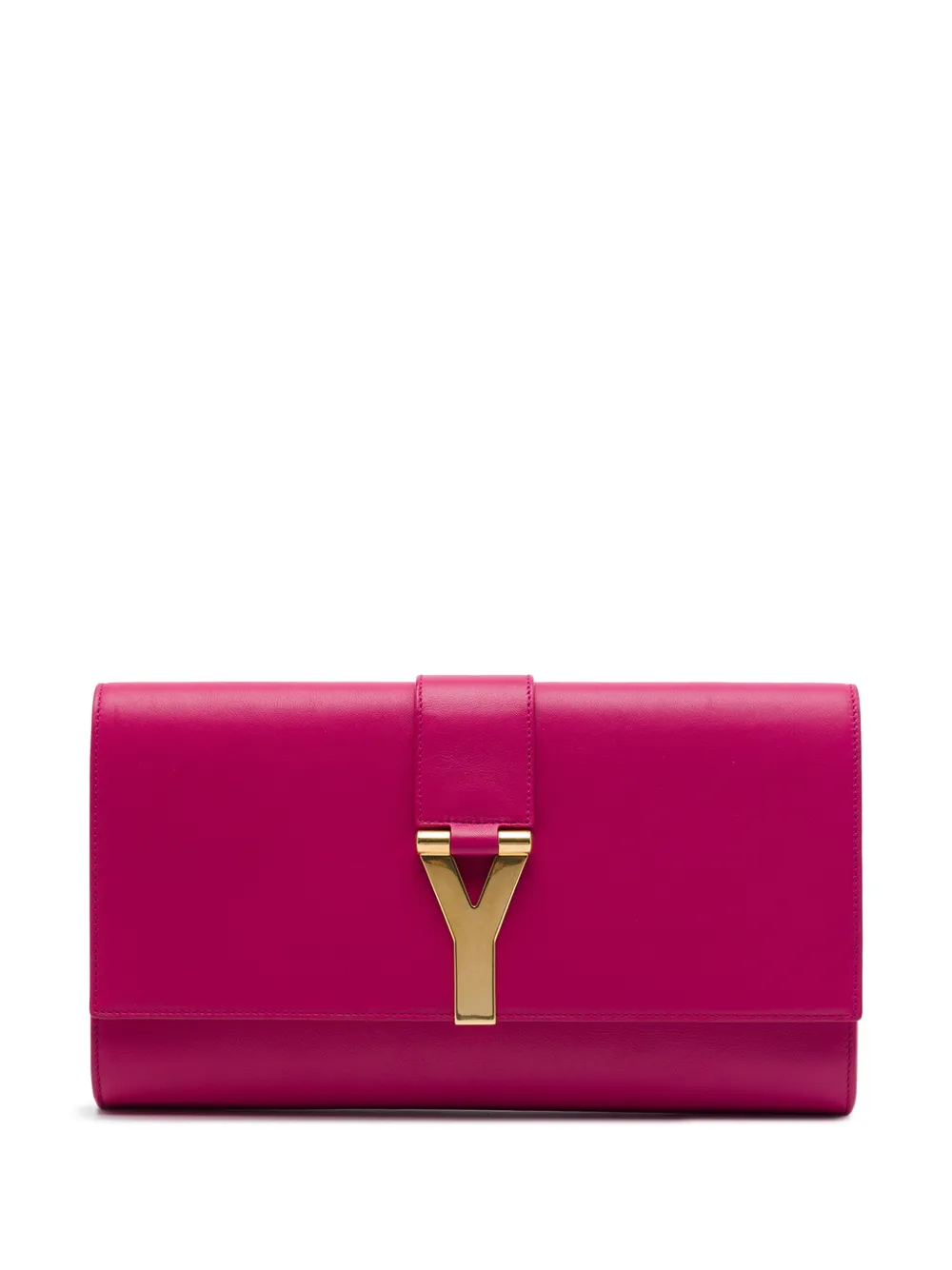 Saint Laurent Pre-Owned 2020 Leather Chyc Ligne clutch bag - Rosa