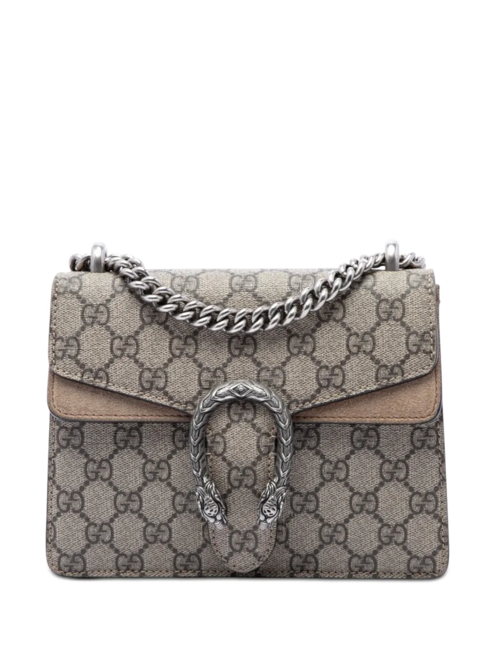 Gucci Pre-Owned 2016-2026 Small GG Supreme Dionysus crossbody bag - Toni neutri