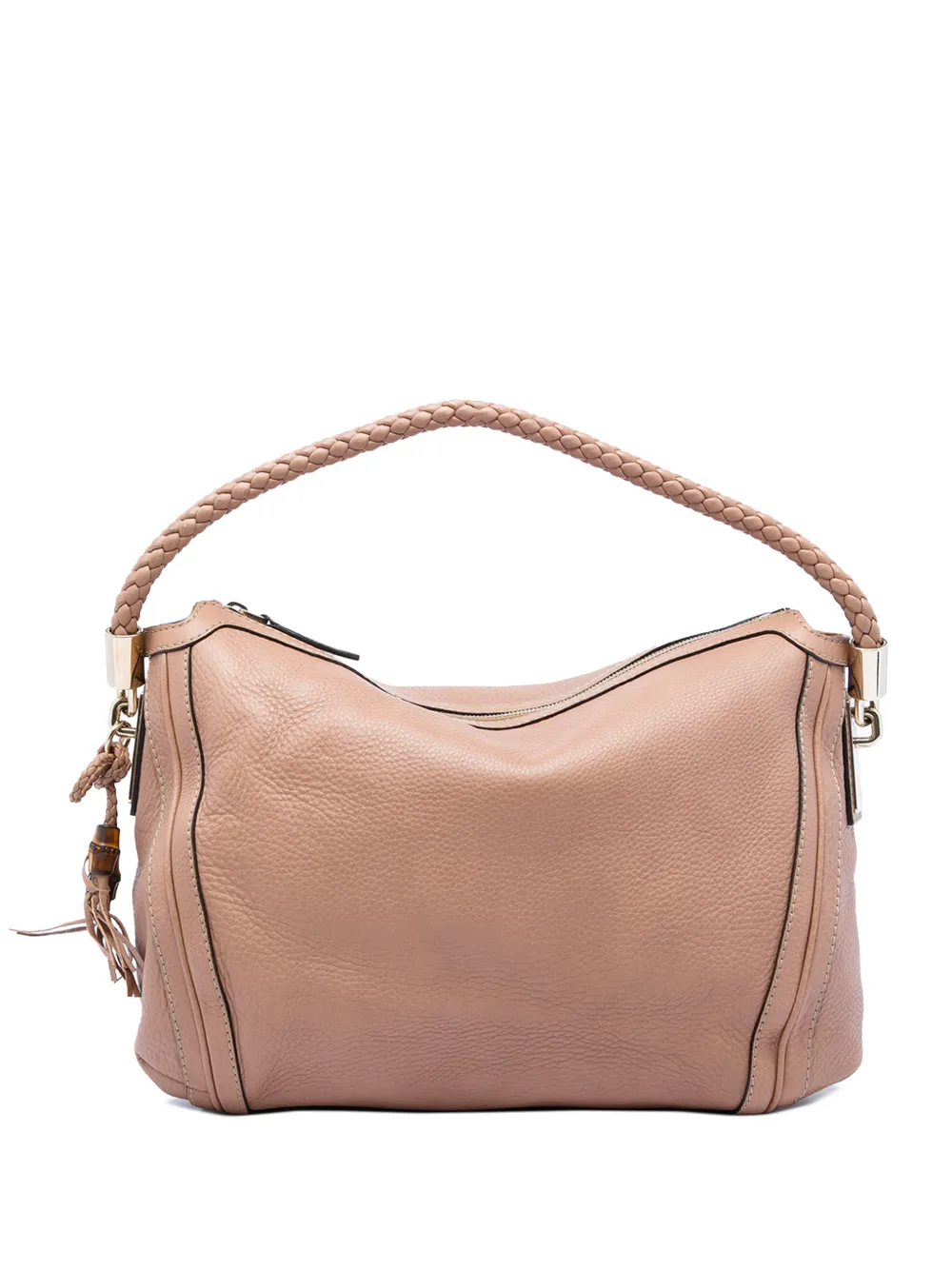 Gucci Pre-Owned 2016-2026 Medium Pebbled Calfskin Bella shoulder bag - Marrone