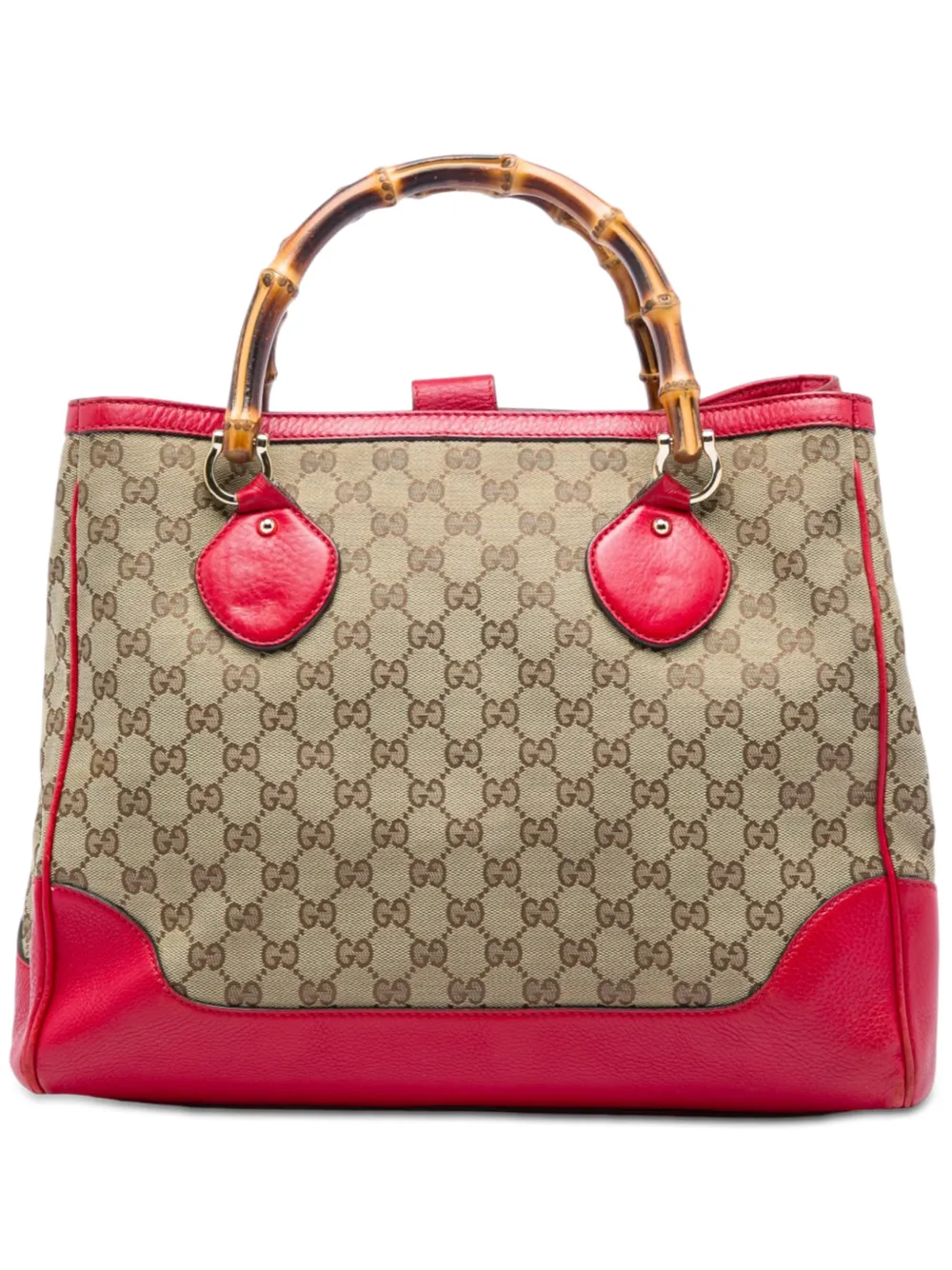Gucci Pre-Owned 2016-2026 GG Canvas Bamboo Diana tote bag - Toni neutri