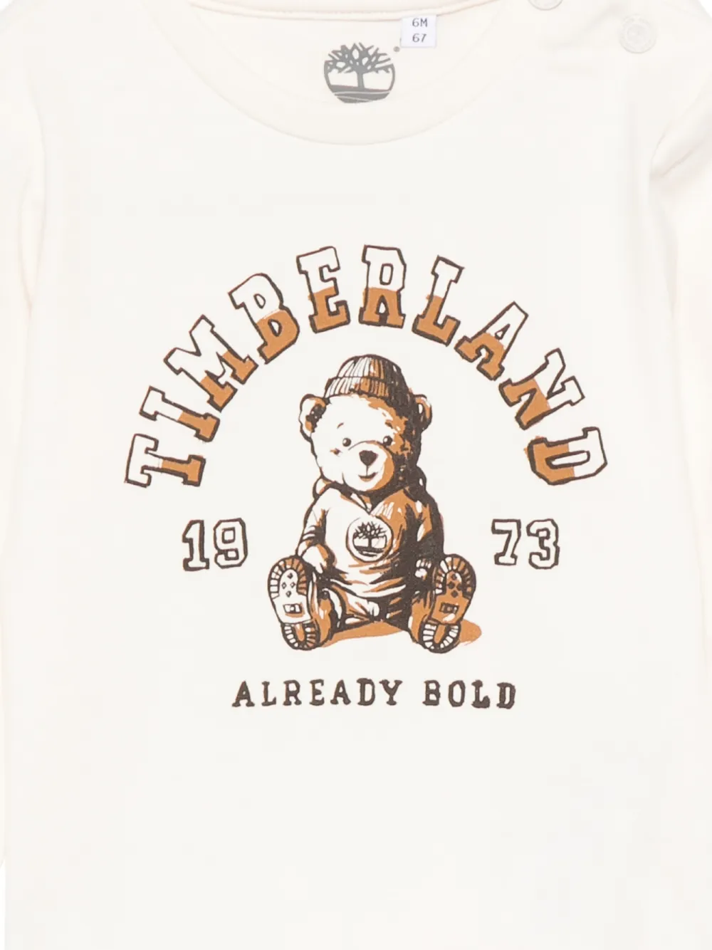 Timberland Kids Top met grafische print Beige