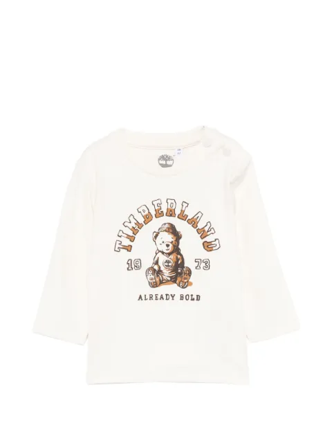 Timberland Kids graphic-print long-sleeve top