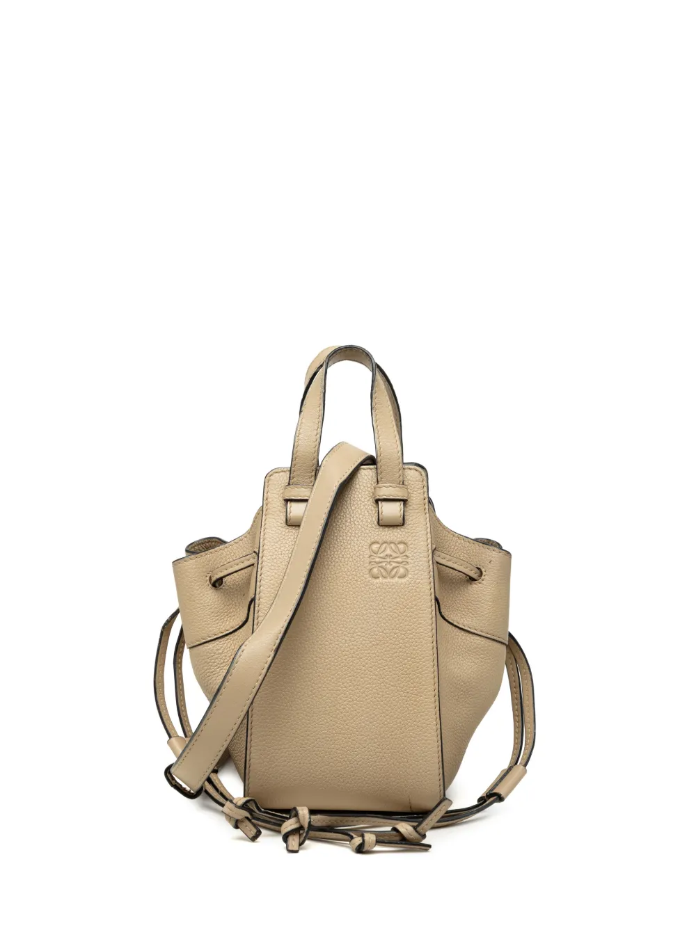 Loewe Pre-Owned 2019 Mini Grained Calfskin Drawstring Hammock Bag satchel - Toni neutri