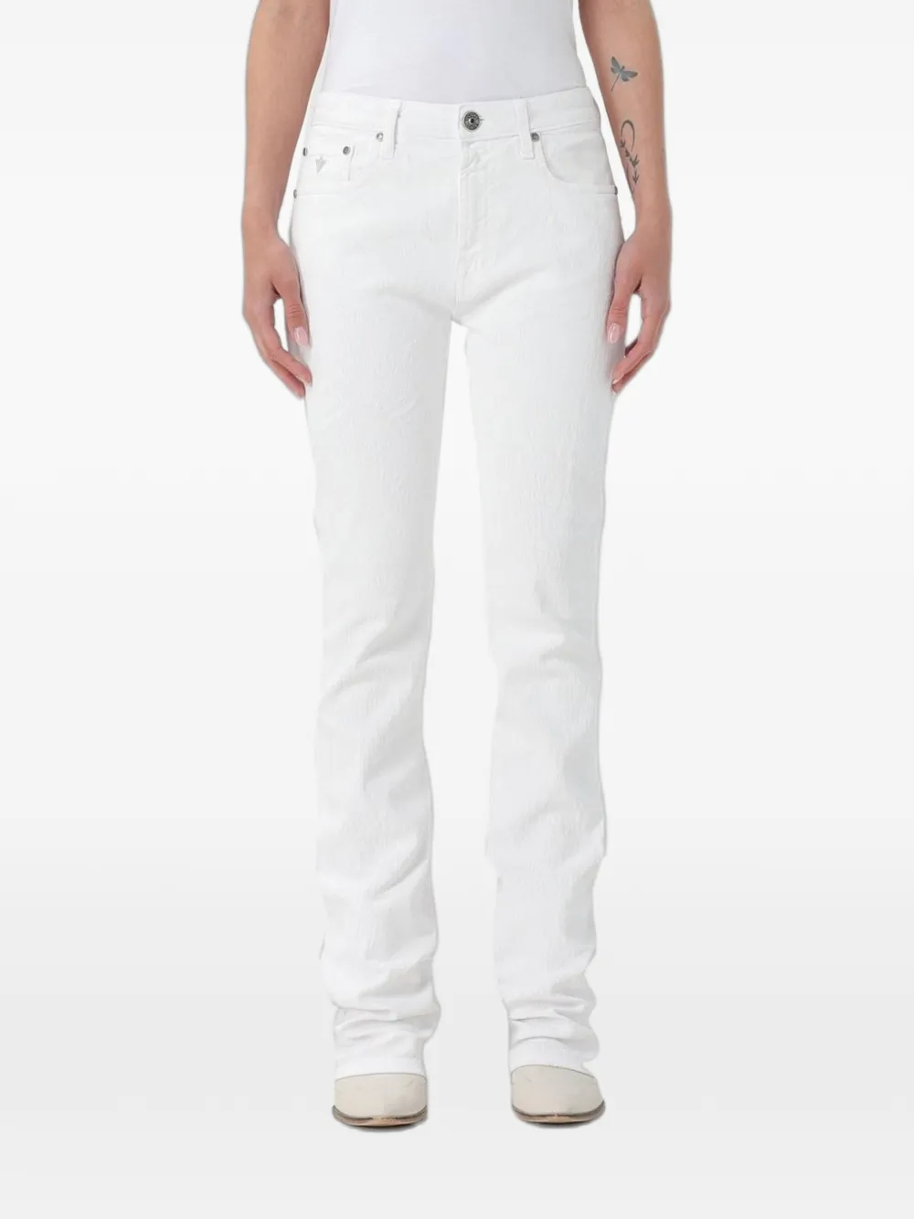 Victory Gate flare-leg jeans - Weiß
