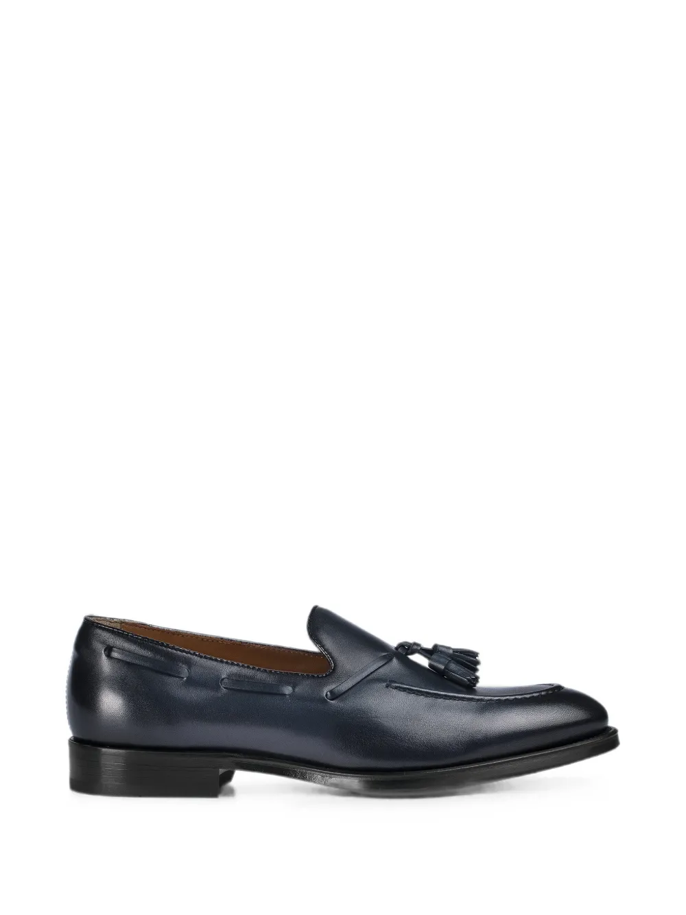 Doucal's tassel-detail leather loafers Blauw