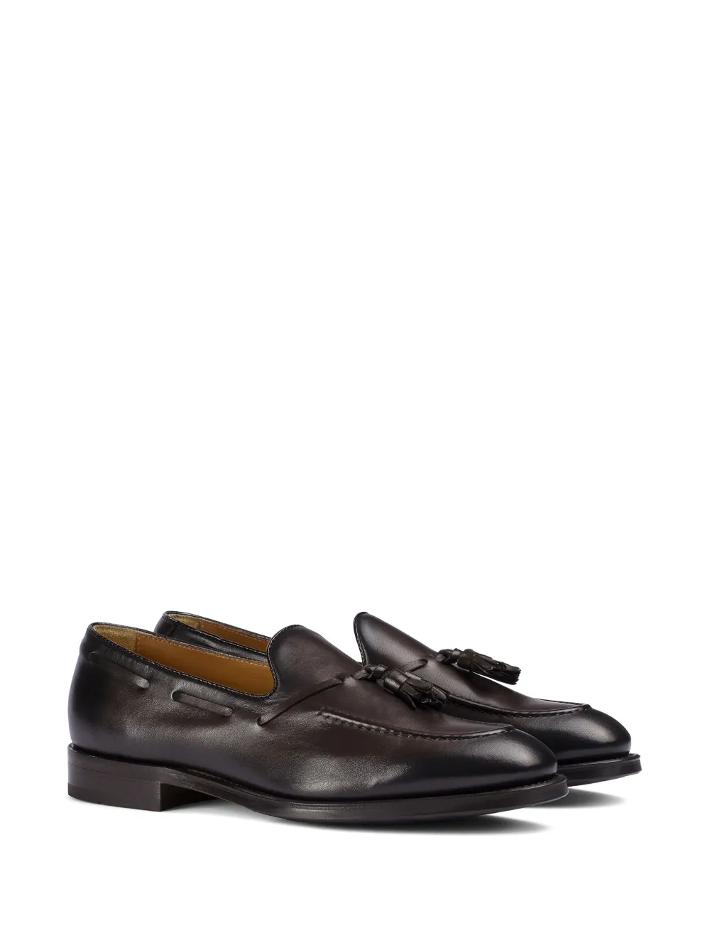 Doucal's Leren loafers met kwastjes Bruin