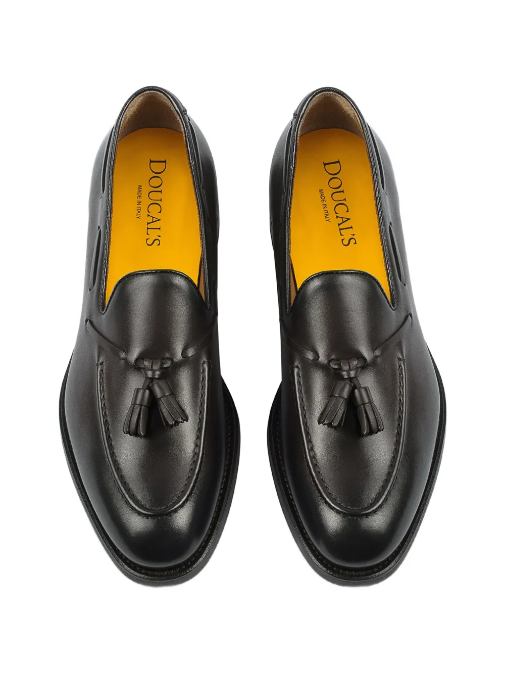 Doucal's Leren loafers met kwastjes Bruin