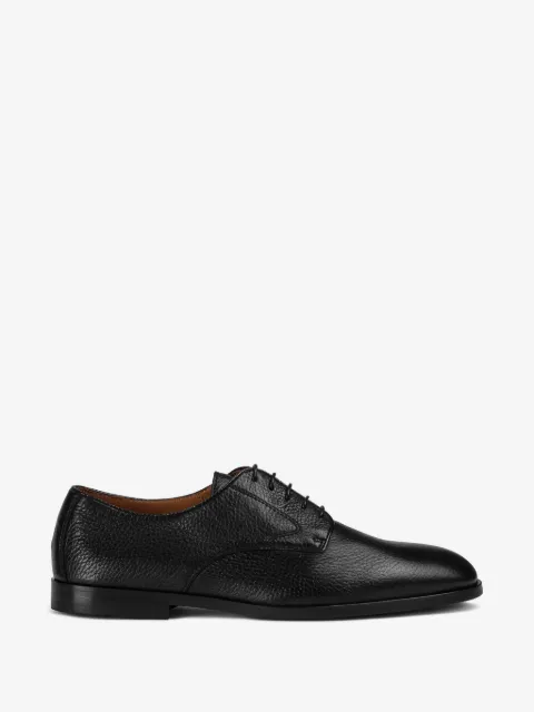 Doucal's grainy leather Derby shoes