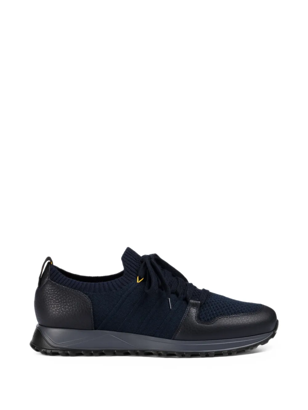 Doucal's panelled knit sneakers - Blu