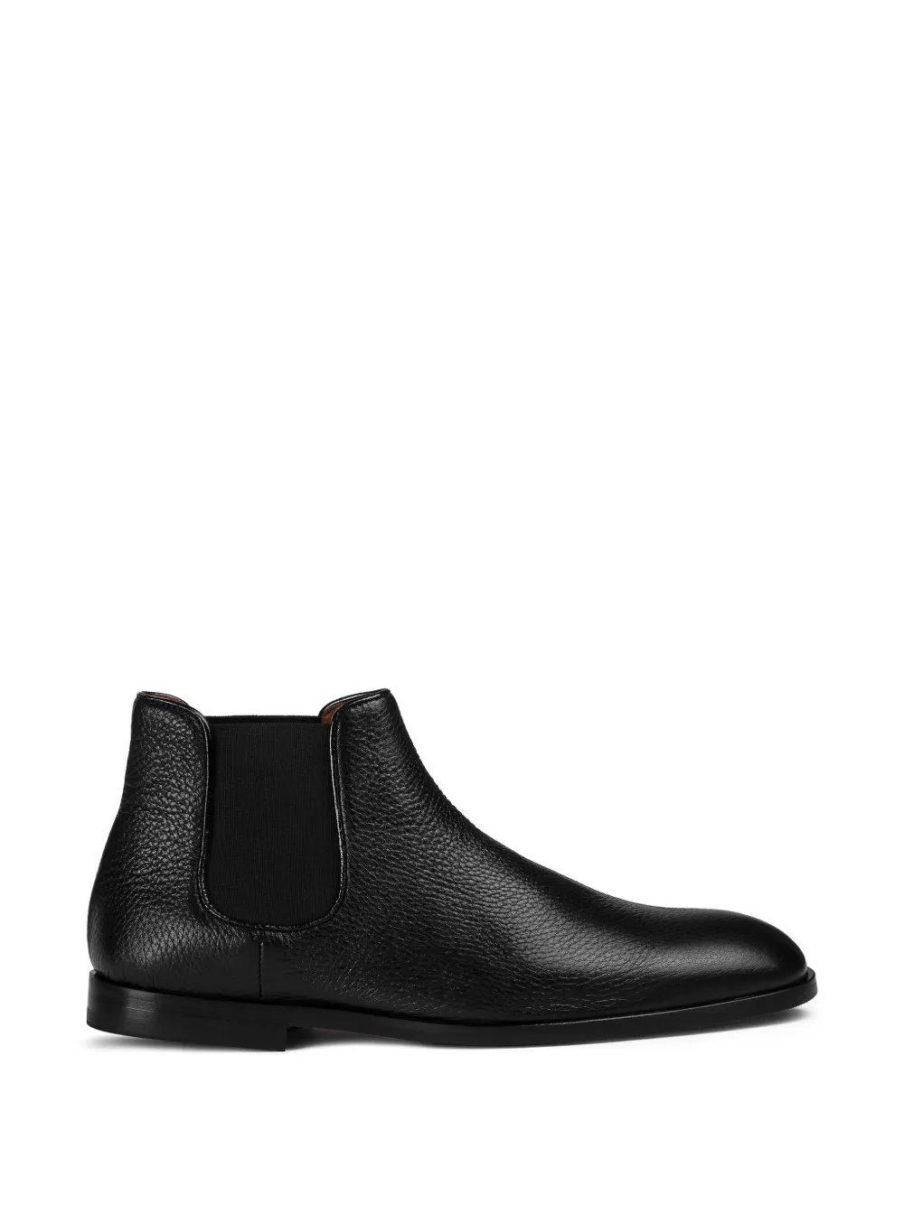 Doucal's grained leather Chelsea boots Zwart
