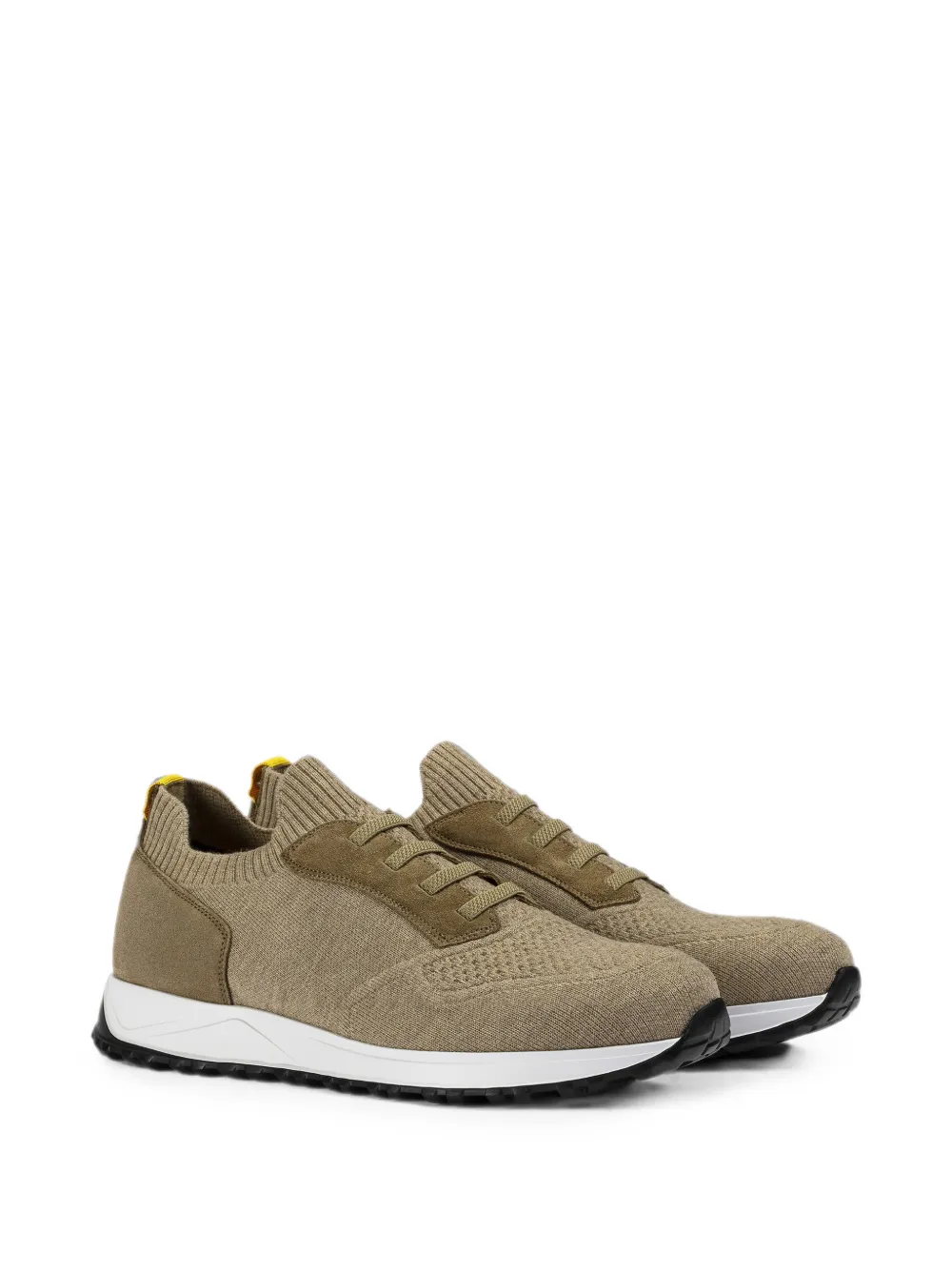 Doucal's panelled knitted sneakers Bruin