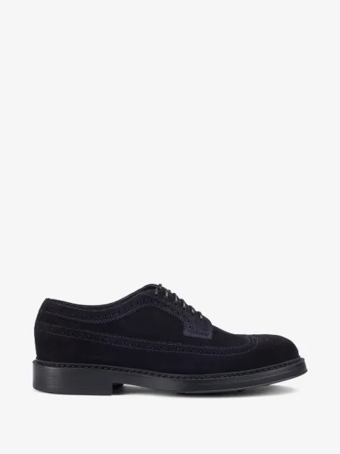 Doucal's suede brogue Derby shoes